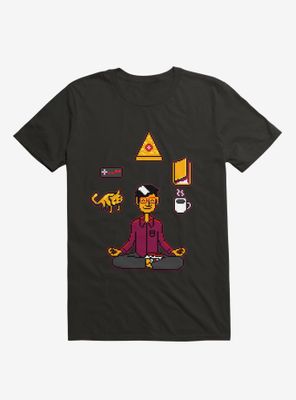Meditation Games Coffee and Books T-Shirt