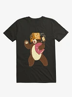 How to Sleep Less Book Brown T-Shirt