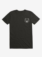 Bear Black and White Minimalist Pictogram T-Shirt