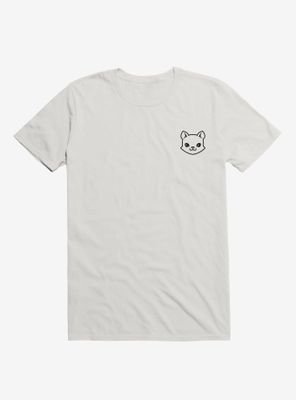 Cat Black and White Minimalist Pictogram T-Shirt