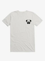 Dog Black and White Minimalist Pictogram T-Shirt