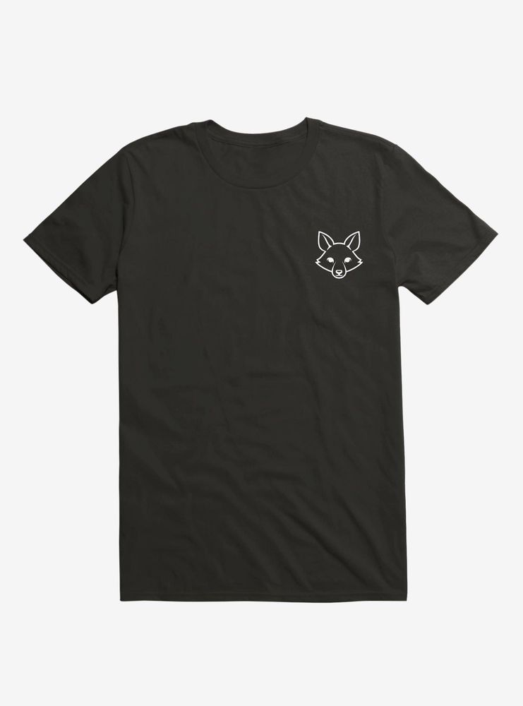 Fox Black and White Minimalist Pictogram