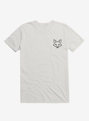 Fox Black and White Minimalist Pictogram T-Shirt