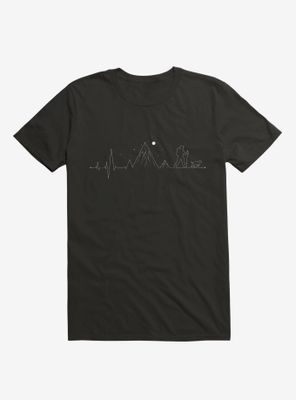 Hiking Heartbeat Mountain Lifestyle T-Shirt
