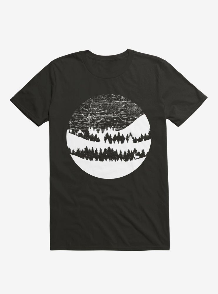 Maps Silhouette Circle T-Shirt