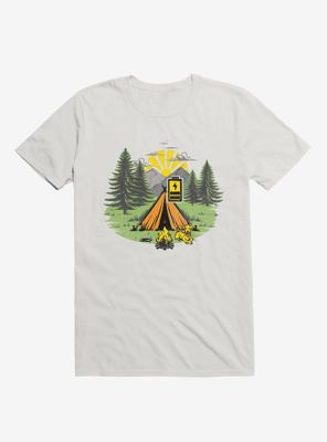 Recharging Offline Camping Dog T-Shirt