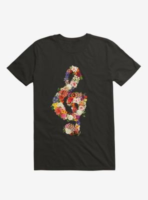 Flower Music Heart T-Shirt