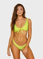 Dippin Daisys Muse Swim Top Neon Yellow