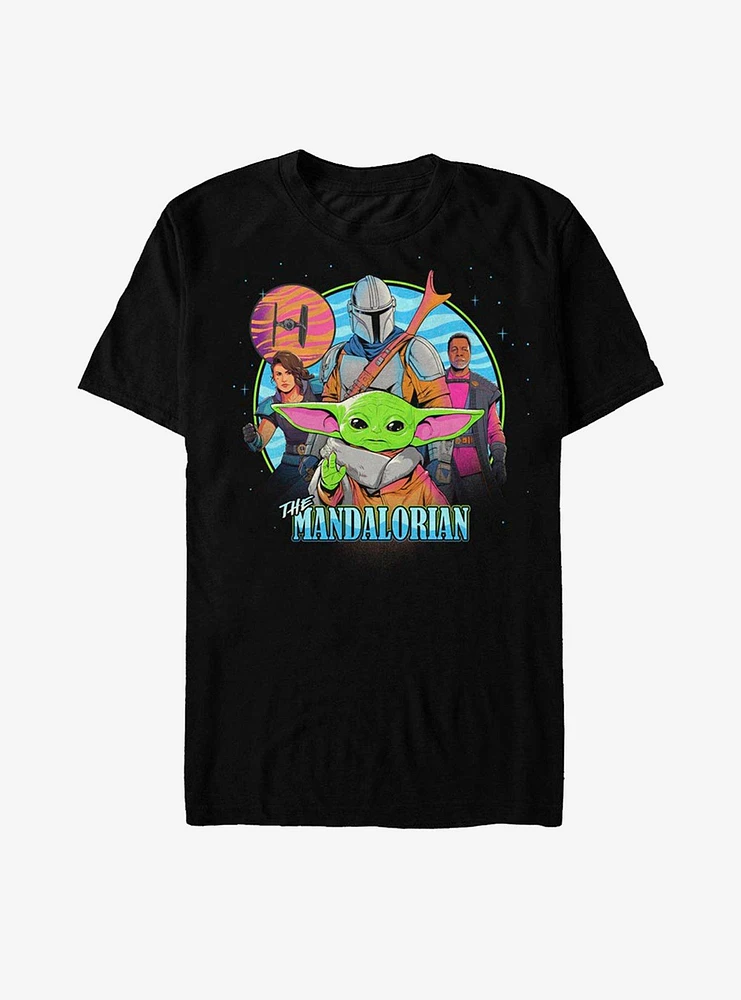 Star Wars The Mandalorian Bright Art Team T-Shirt