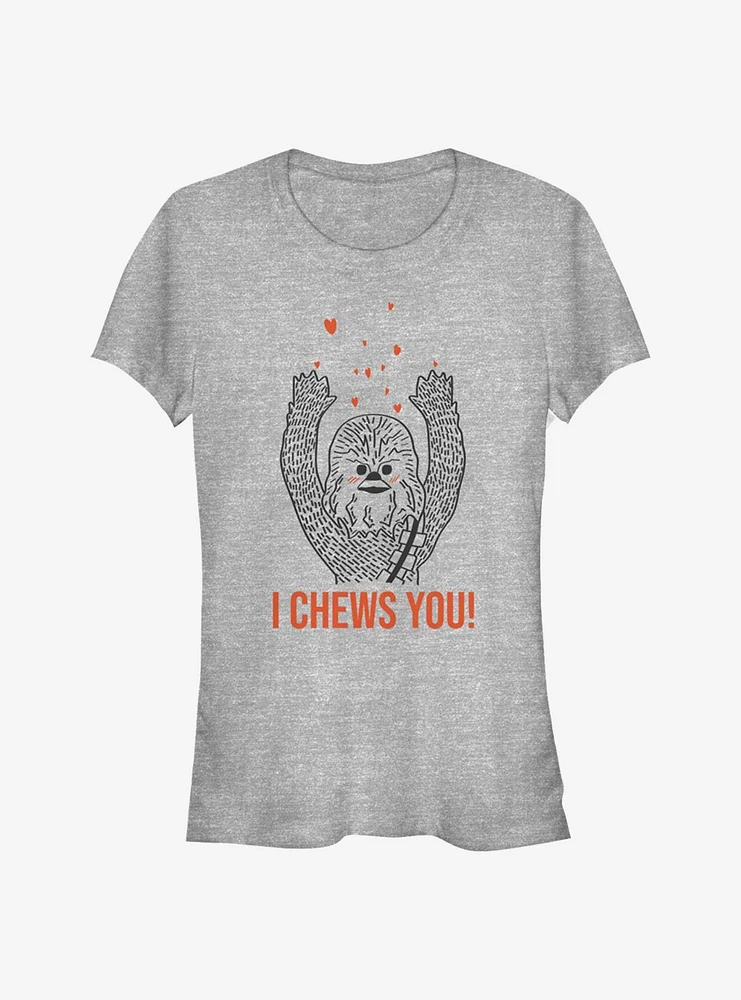 Star Wars I Chews You Chewie Girls T-Shirt