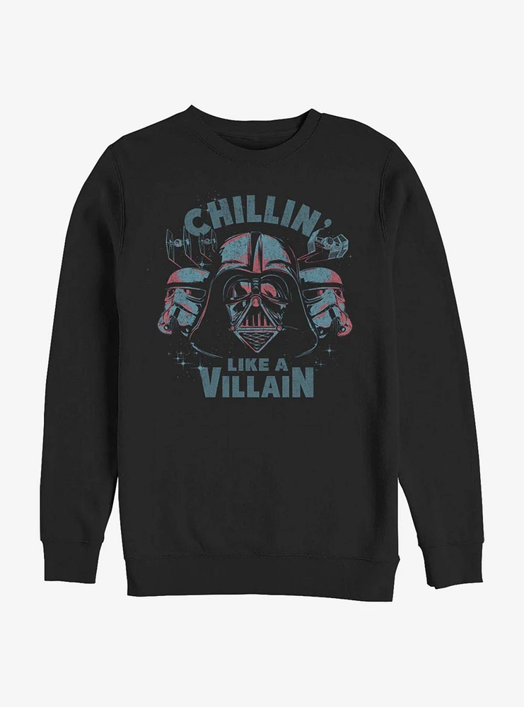 Star Wars Chillin' Like A Villain Crew Sweatshirt