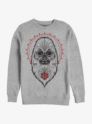 Star Wars Day Of The Dead Chewbacca Crew Sweatshirt
