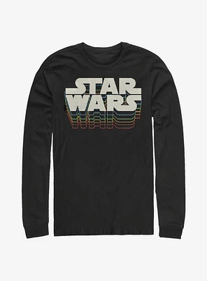 Star Wars Retro Gradient Logo Long-Sleeve T-Shirt