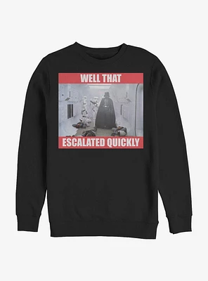 Star Wars Escalated Quickly Crew Sweatshirt