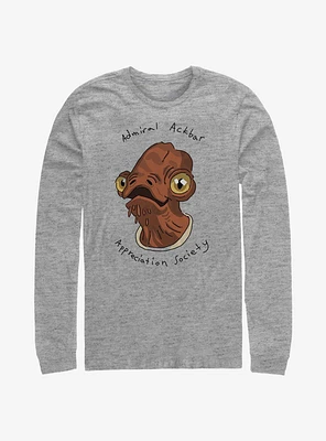 Star Wars Admiral Ackbar Long-Sleeve T-Shirt