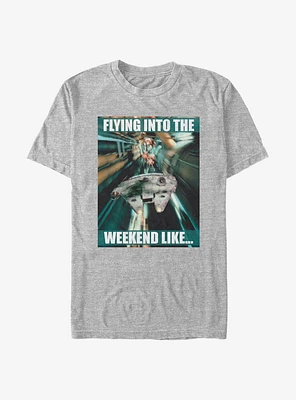 Star Wars Flying Into The Weekend T-Shirt