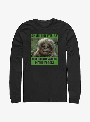 Star Wars Likes Long Walks Long-Sleeve T-Shirt