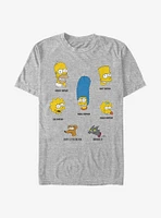 The Simpsons Family Faces T-Shirt