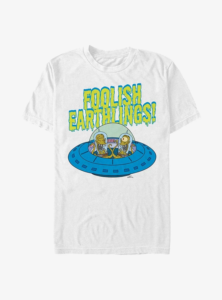The Simpsons Foolish Earthlings T-Shirt