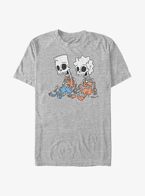 The Simpsons Skeleton Bart And Lisa T-Shirt