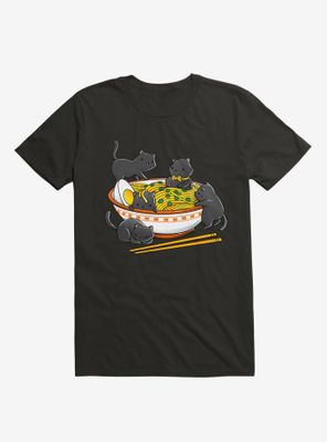 Kawaii Anime Cat Ramen Noodles T-Shirt