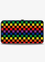 Checker Rainbow Multi Hinged Wallet