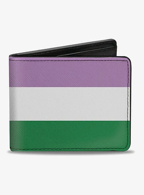 Genderqueer Flag Bifold Wallet