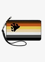 Bear Flag Canvas Zip Clutch Wallet