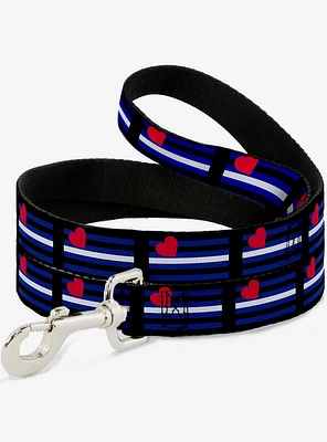 Leather Flag Dog Leash