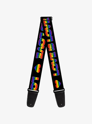 Love Is Love Heart Guitar Strap