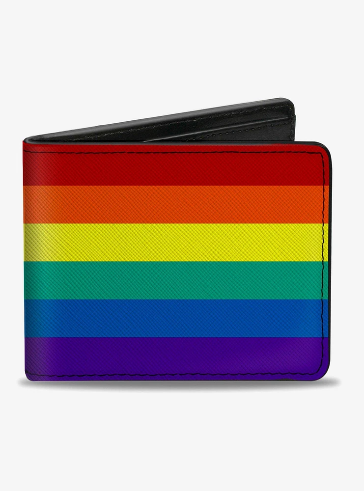 Rainbow Print Bifold Wallet