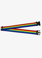 Rainbow Print Luggage Strap