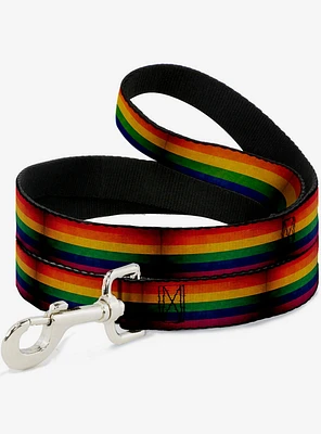 Weathered Rainbow Pride Flag Dog Leash