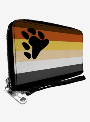 Bear Flag Zip Around Wallet