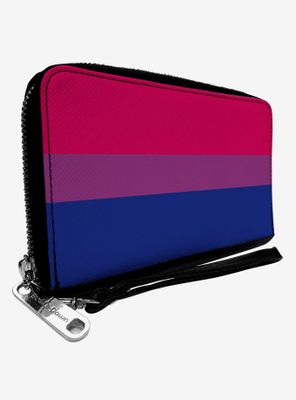 Bisexual Flag Zip Around Wallet