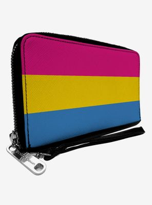 Pansexual Flag Zip Around Wallet