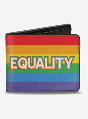 Equality Stripe Rainbow Bifold Wallet