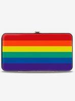 Rainbow Print Hinged Wallet