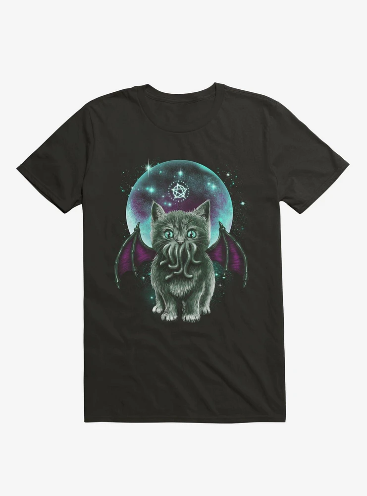 Cosmic Purrrcraft Black T-Shirt