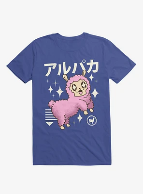 Kawaii Alpaca Royal Blue T-Shirt