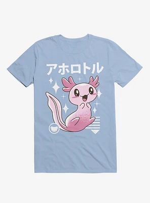 Kawaii Axolotl Light Blue T-Shirt