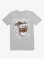 Kawaii Coffee Ice Grey T-Shirt