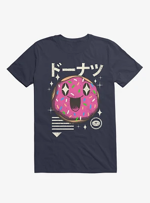 Kawaii Donut Navy Blue T-Shirt