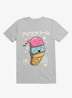 Kawaii Ice Cream Grey T-Shirt