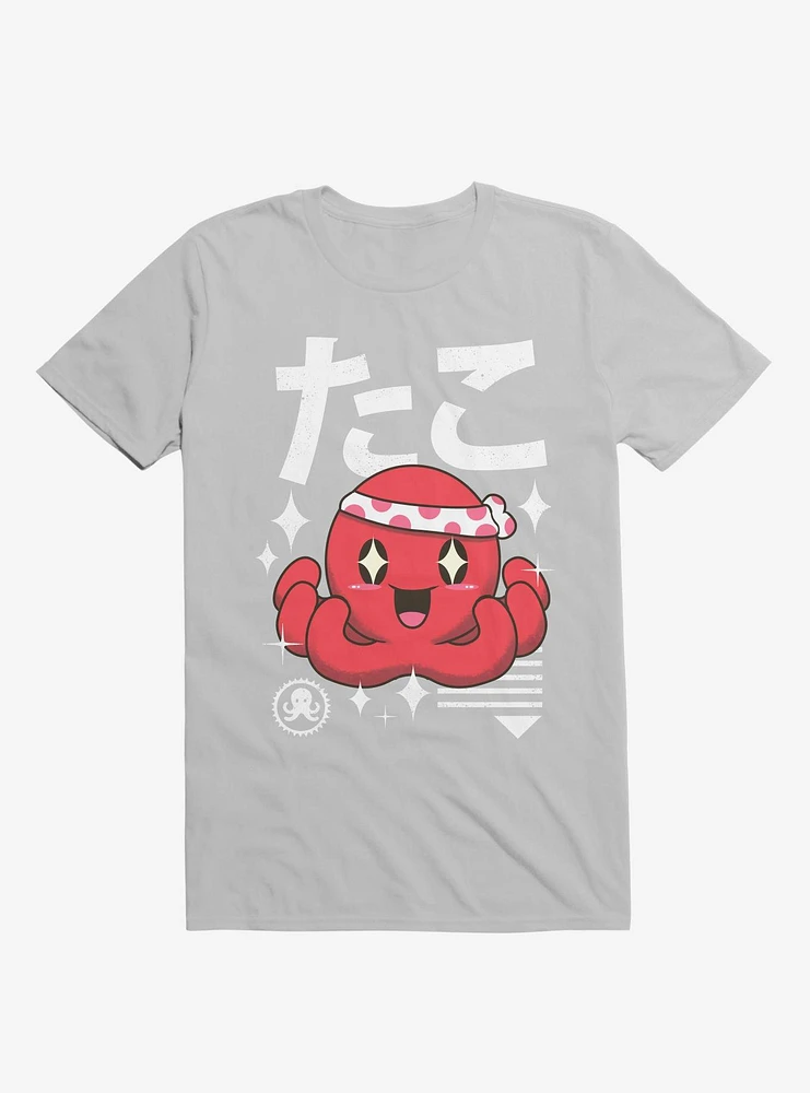 Kawaii Octopus Ice Grey T-Shirt