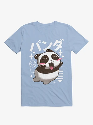 Kawaii Panda Light Blue T-Shirt