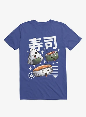 Kawaii Sushi Royal Blue T-Shirt