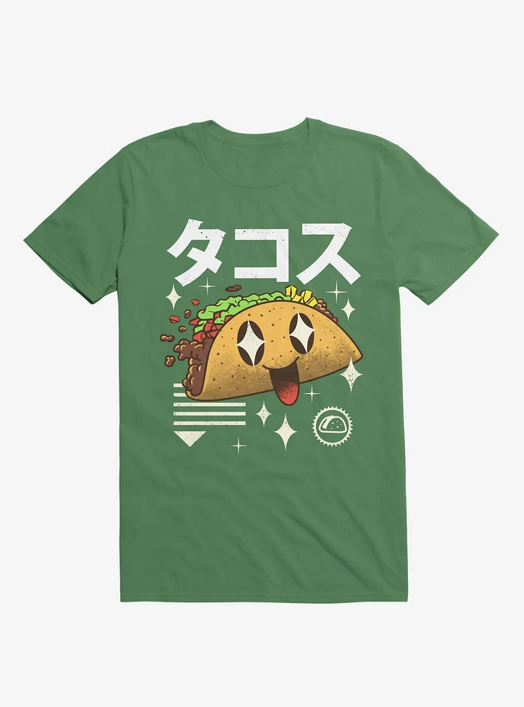 Kawaii Taco Kelly Green T-Shirt