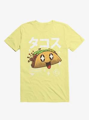 Kawaii Taco Corn Silk Yellow T-Shirt
