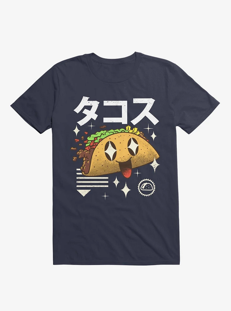 Kawaii Taco Navy Blue T-Shirt